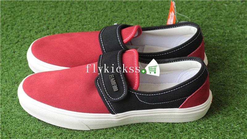 Fear of God x Vans Slip-On VN0A3MQ5NP4H Red